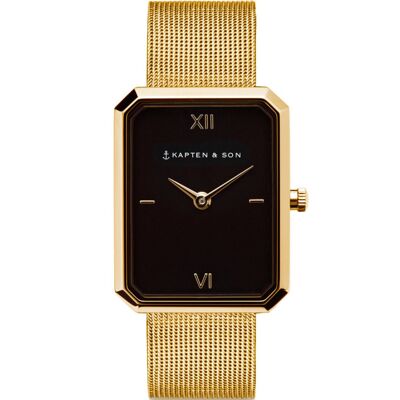 Reloj Grace Oro Negro Malla