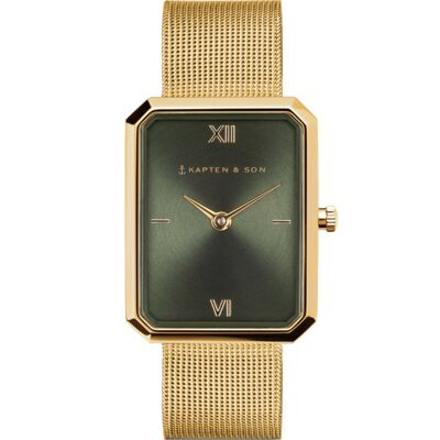 Reloj Grace Oro Malla Verde