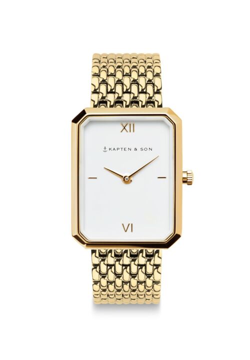 Uhr Grace Gold Woven Steel