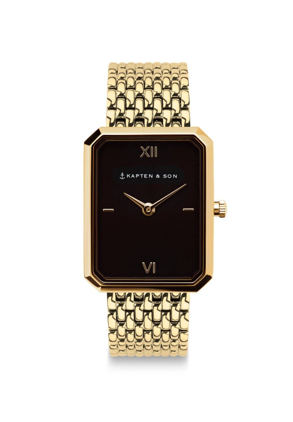Uhr Grace Gold Black Woven Steel