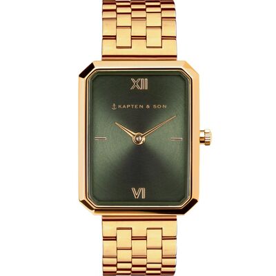 Reloj Grace Oro Verde Acero