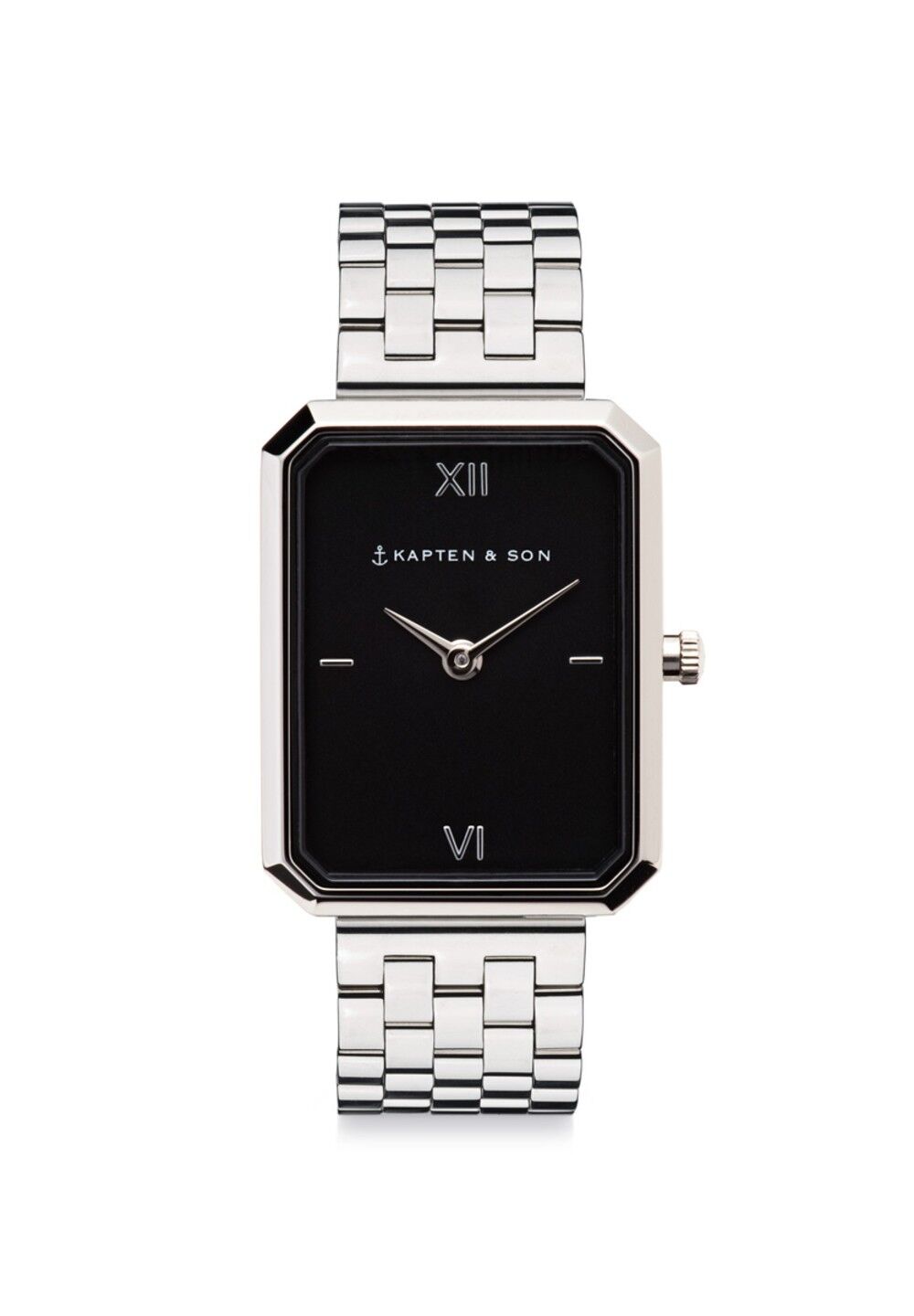 Uhr Grace Silver Black Steel