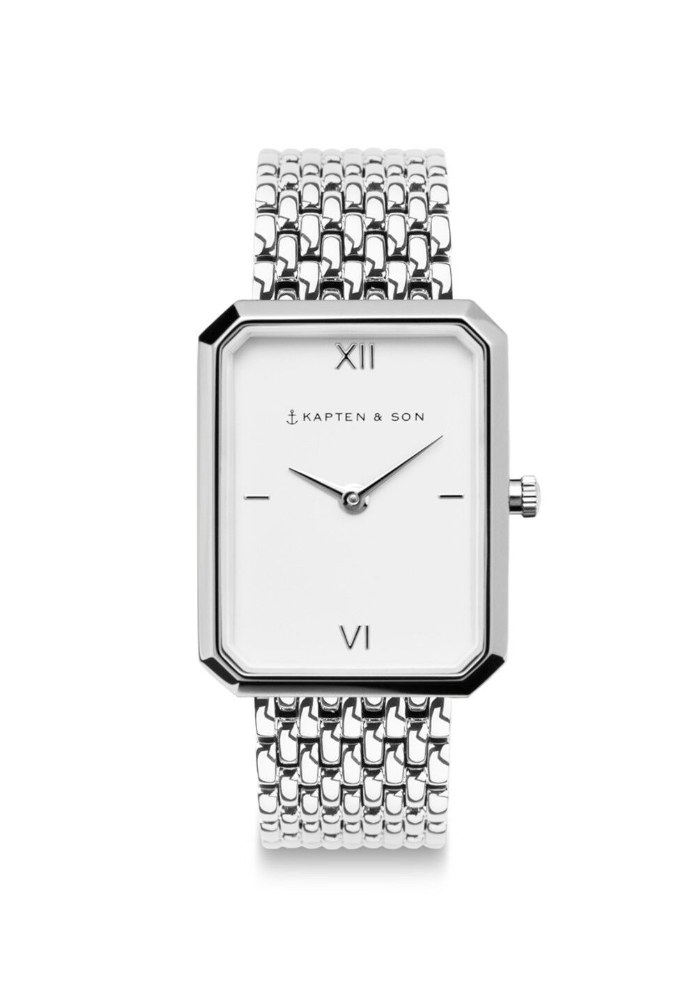Uhr Grace Silver Woven Steel