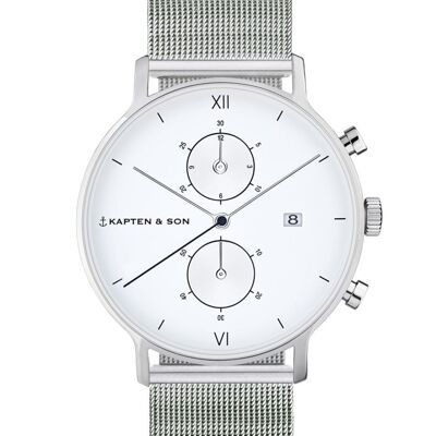 Watch Chrono Silver Mesh