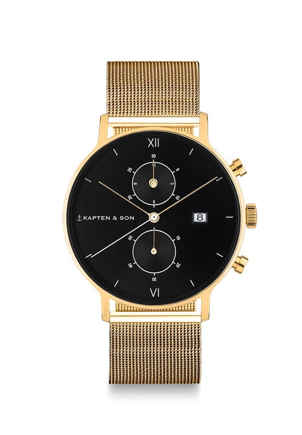 Orologio Crono Piccolo Oro Maglia Nera