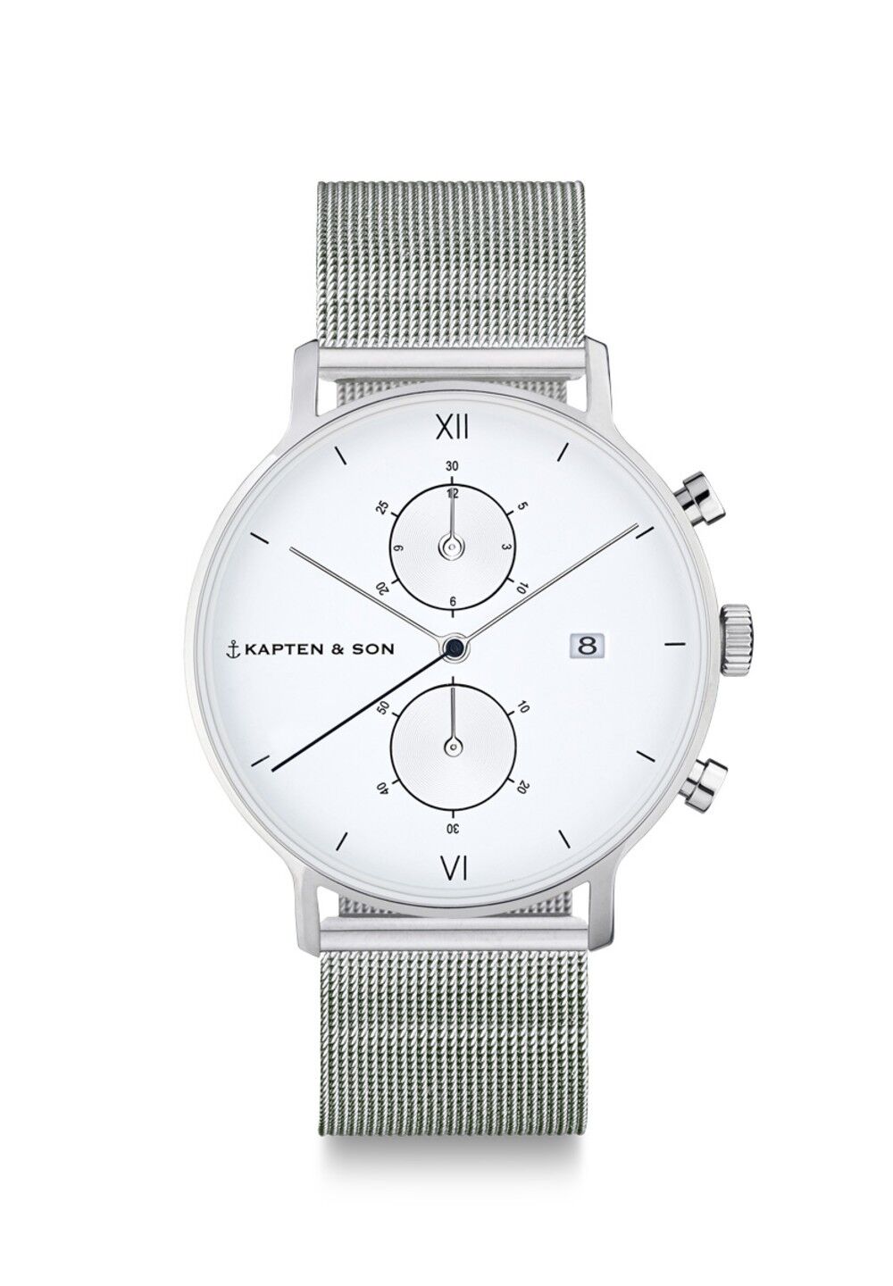 Orologio Crono Small Maglia Argento