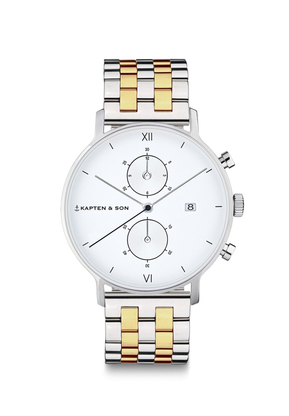 Orologio Crono Small Silver Bicolor Acciaio