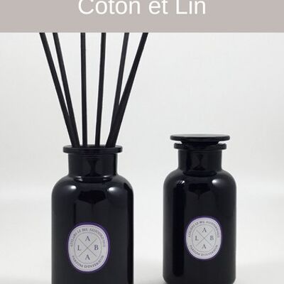 Diffuseur par Capillarité 500 ml - Parfum Coton et lin