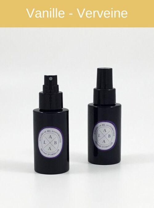 Spray d'ambiance rechargeable 100 ml - Parfum Vanille-Verveine