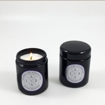 Apothecary Collection round candle, refillable, Cotton and linen scent, 220 g