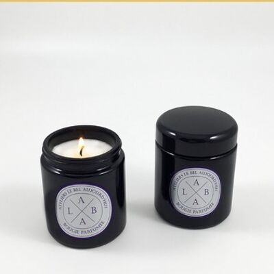 Apothecary Collection round candle, refillable, Vanilla-Verbena scent, 220 g
