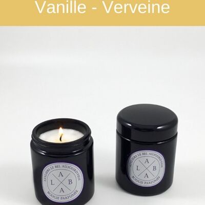 Bougie Parfumée rechargeable 220 g - Parfum Vanille-Verveine