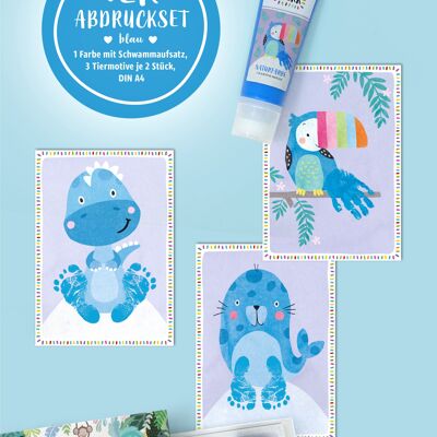 Set de impresión de bebé AZUL de 0-1,5 años