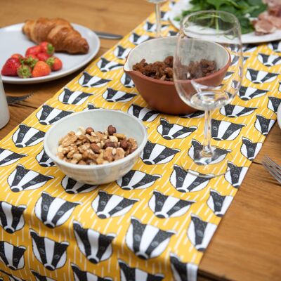 Badger Print Table Runner