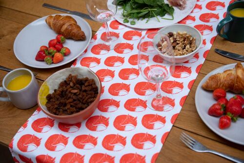 Fox Print Table Runner