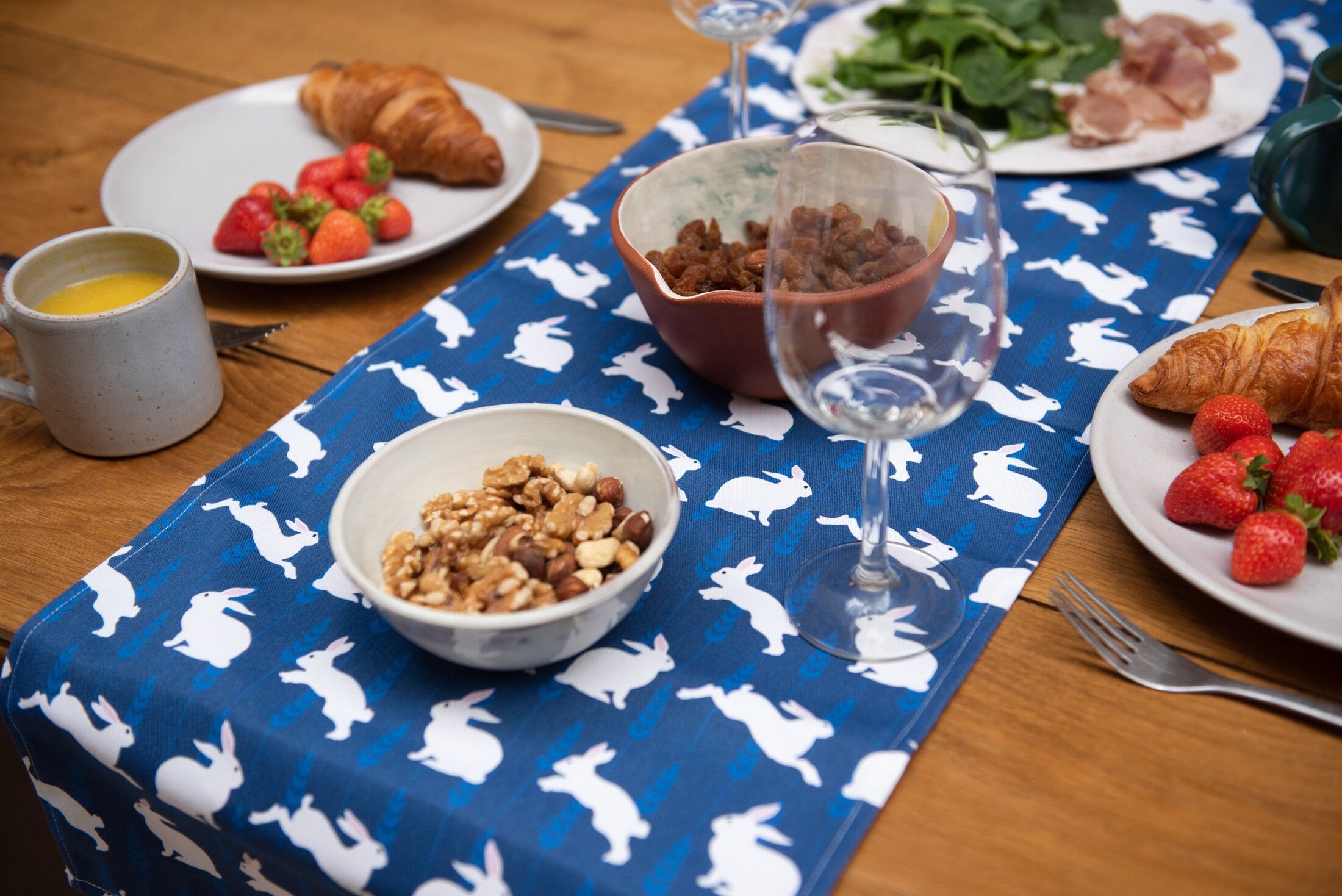 Rabbit Print Table Runner