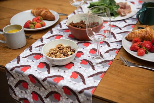 Robin Print Table Runner