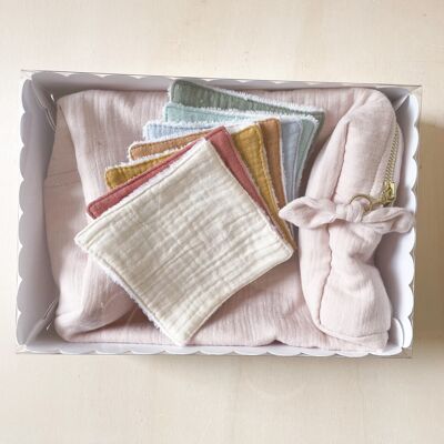 Coffret cadeau beauté Rose poudre