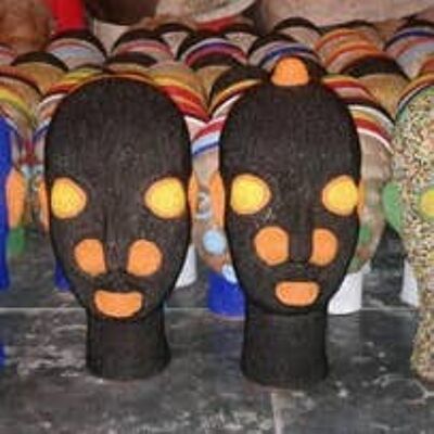 African Beaded Head decor