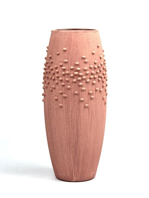 Handpainted glass vase for flowers 7736/250/sh150.2 | Barrel table vase height 26 cm
