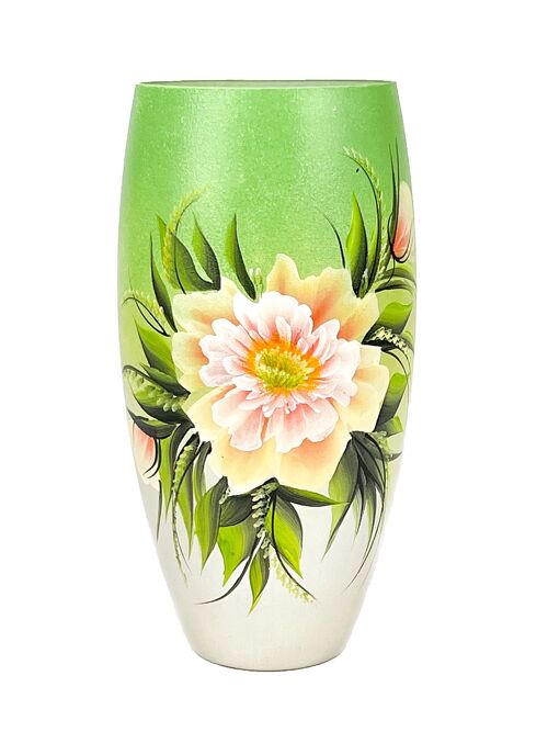 Handpainted glass vase for flowers 7518/300/sh217 | Barrel table vase height 30 cm