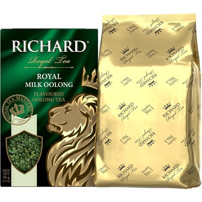 RICHARD té Royal Milk Oolong, té de hojas sueltas con sabor, 90 g