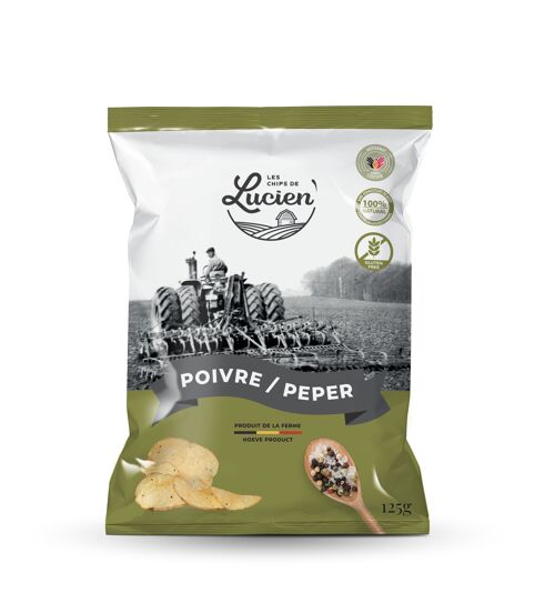 Les chips de Lucien Poivre 125 gr
