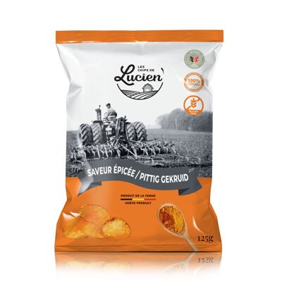 Les chips de Lucien Saveur Epicée 125 gr