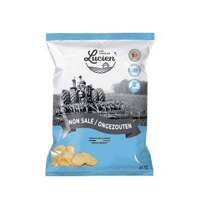Lucien ungesalzene Chips 40 gr