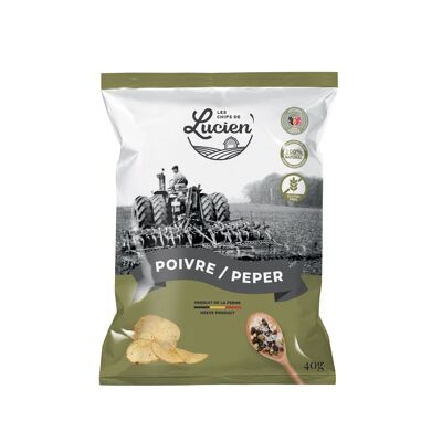 Les chips de Lucien Poivre 40 gr