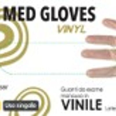 Disposable powder-free vinyl gloves NEW MED VINYL