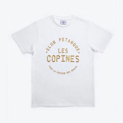 T-shirt Les Copines Or - White