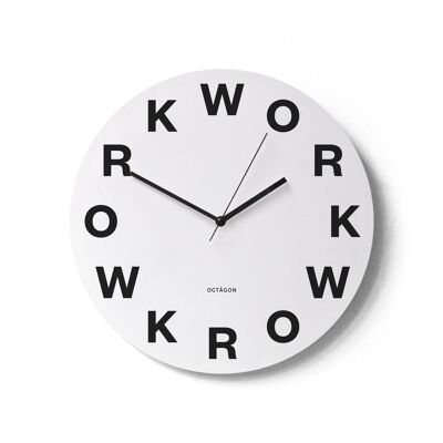 Achteckige Uhr. Arbeit - Octagon-Design