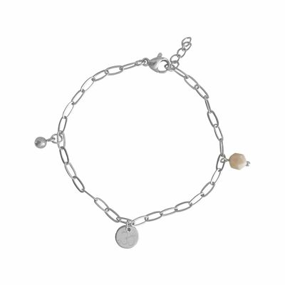 Bracelet Ohm Charm & Jade (Gold)