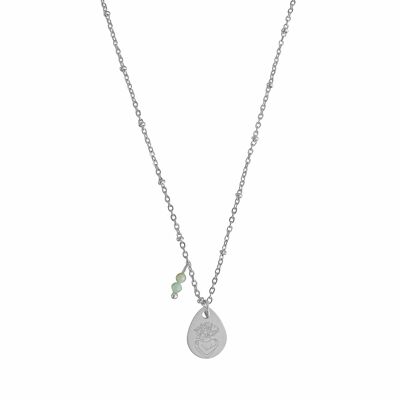 Collier Loving Yourself & Amazonite - Argent