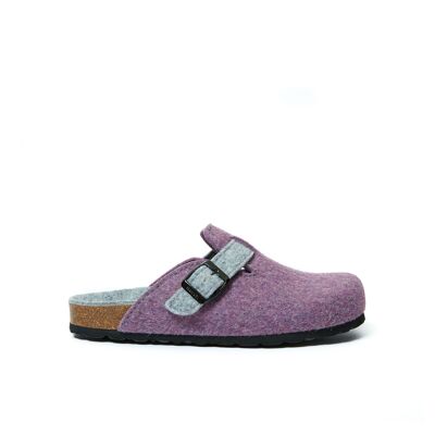NOE purple felt slipper for women. Supplier code MI1187
