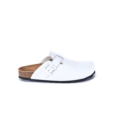 NOE slipper in white eco-leather from UNISEX. Supplier code MI1009