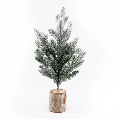 Pequeño Árbol De Navidad Esmerilado En Tronco 43cm