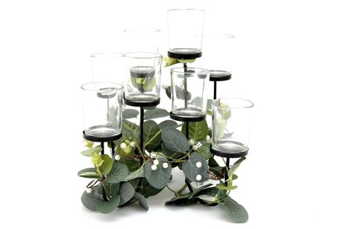 Eucalyptus Dressed Eight Piece Tealight Holder