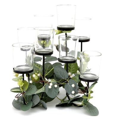 Eucalyptus Dressed Eight Piece Tealight Holder