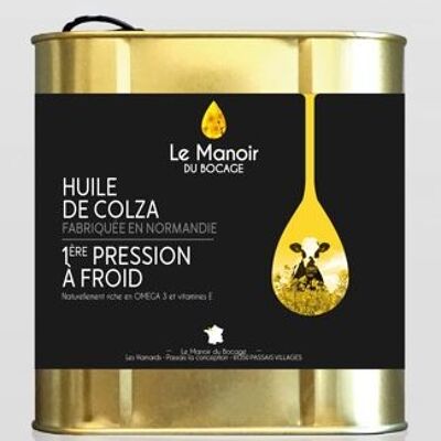 Huile de colza première pression à froid  3L