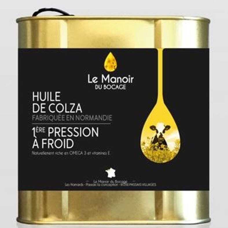 Bouteille d'huile de Colza 1ère pression à froid Oléandes 75 cl - La  Ferme du Foie Gras