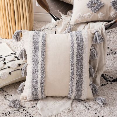 Bohemian cushion cover | beige | teddy | macrame | various types of covers
