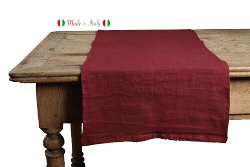 Runner, 50% Linen/Cotton, Cherry