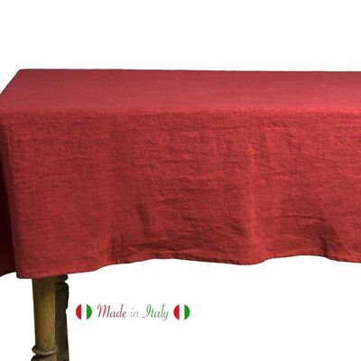 Tablecloth, 50% Linen/Cotton, Cherry