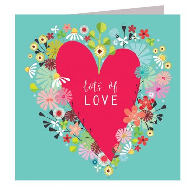 FL42 Floral Lots of Love Card