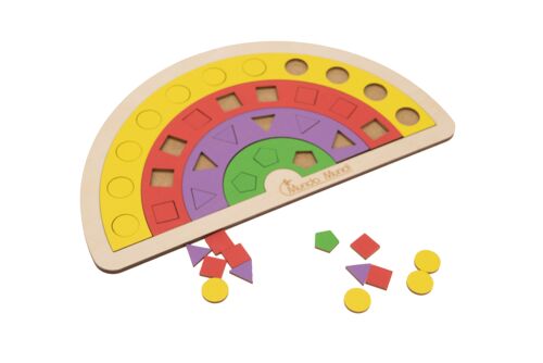 Rainbow educational puzzle