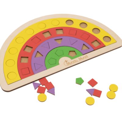 Rainbow educational puzzle