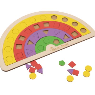 Puzzle educativo arcobaleno