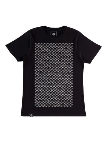 CRANES T-shirt noir en bambou et coton biologique 1